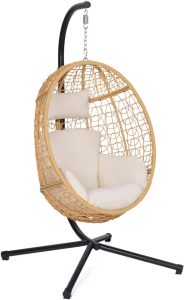 fauteuil œuf suspendu ajouré IDMarket