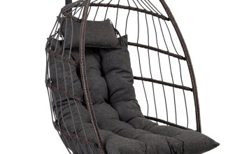 Notre test du fauteuil œuf suspendu pliable SereneLife en rotin tressé