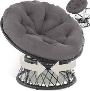 fauteuil Papasan tectake en rotin