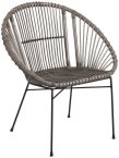 Notre test de AUBRY GASPARD fauteuil en rotin gris et métal
