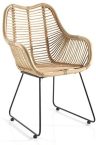 Notre test de KOH DECO fauteuil Rina en rotin et métal