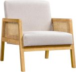 Notre test du fauteuil de salon Abician en cannage rotin tressé main